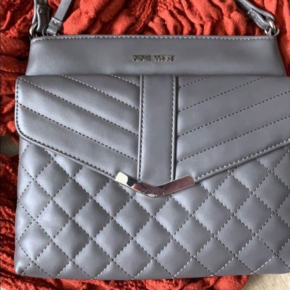 Gray Nine West Purse - Picture 2 of 5